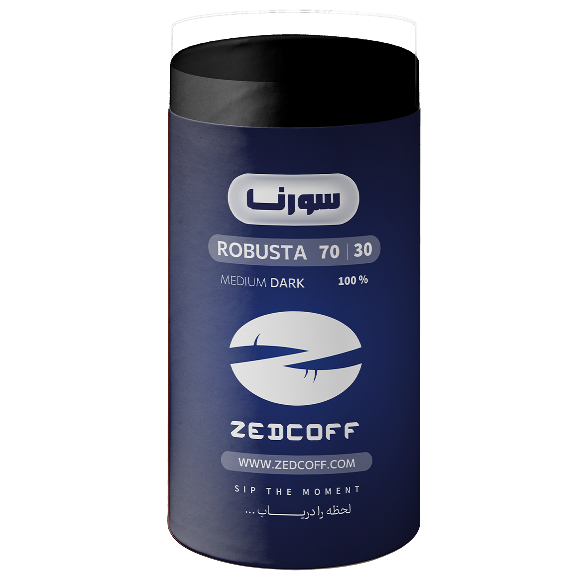 سورنا - دان قهوه 70/30 روبوستا - ( رست مدیوم دارک ) - بسته 500 گرمی